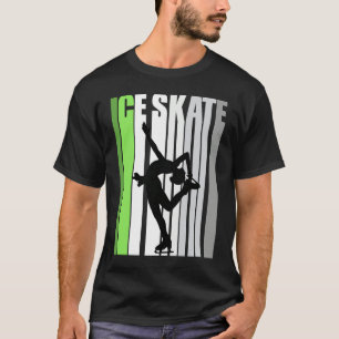 Womens Ice Skating Team Ice Skates Dancing Retro C T-Shirt
