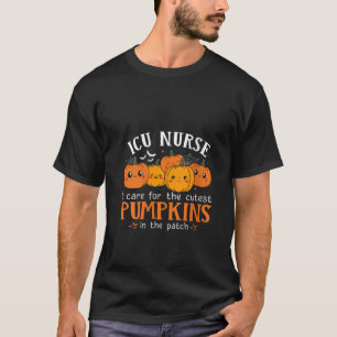 Womens ICU Nurse Halloween Cutest Pumpkins Intensi T-Shirt