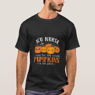 Womens ICU Nurse Halloween Cutest Pumpkins Intensi T-Shirt