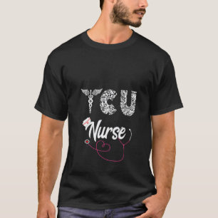Womens Icu Nurse Stethoscope Neonatologist Scrub N T-Shirt