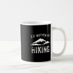 Womens I'd Rather Be Hiking V-neck Coffee Mug