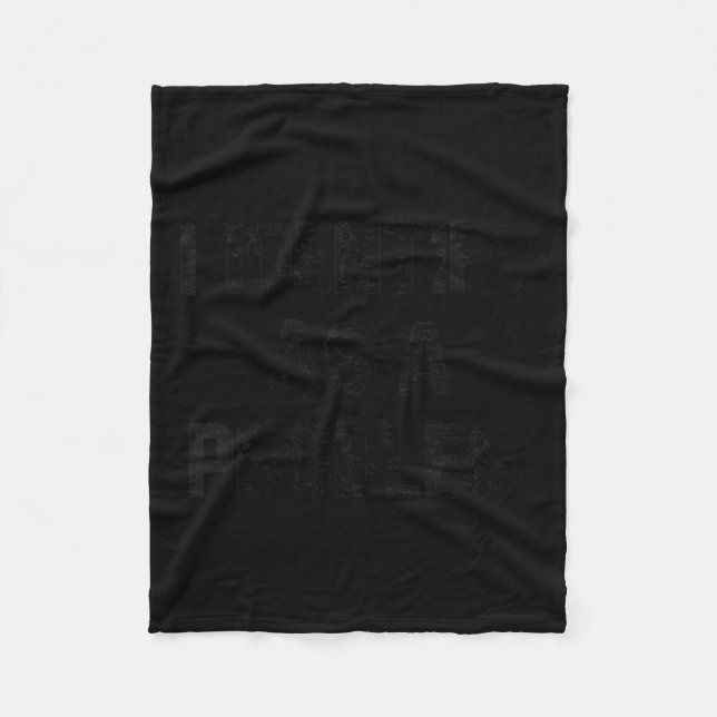 Womens Identify As A Problem Funny Humour Joke Fleece Blanket (Front)