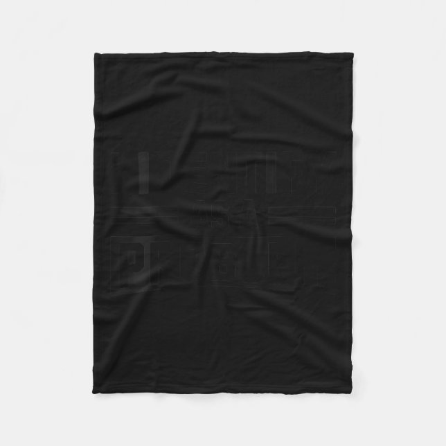 Womens Identify As A Problem - Funny Sarcastic Fleece Blanket (Front)