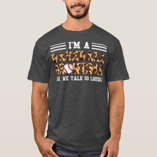 Womens I'm a baseball grandma yes American Footbal T-Shirt