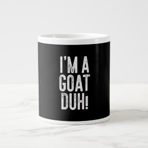 Womens Im A Goat Duh! Costume Gift Large Coffee Mug