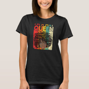 Womens I'm A May Girl Queen Proud Melanin Juneteen T-Shirt