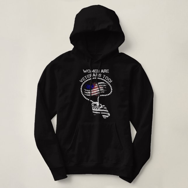 Womens I'm A Mum Grandma And A Veteran Nothing Sca Hoodie (Design Front)