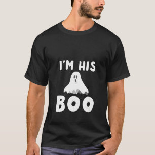 Womens I'm His Or Her Boo Couples Halloween Costum T-Shirt