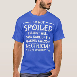 Womens Im Not Spoiled Freaking Awesome Wife T-Shirt