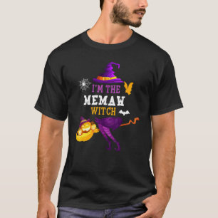 Womens Im The Memaw Witch Cute Halloween Costume T-Shirt