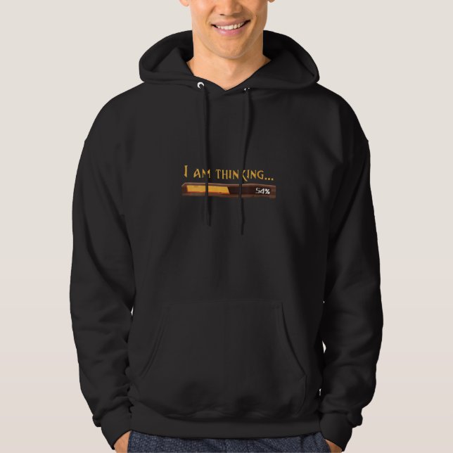 Womens I'm Thinking  Loading Processing Buffering  Hoodie (Front)
