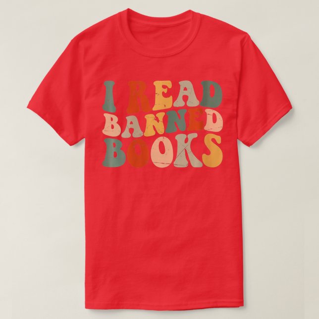 Womens Im With The Banned Funny Book Readers I Rea T-Shirt (Design Front)