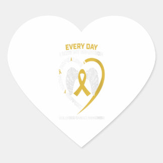 Womens In Memory Of I Miss My Grandson Childhood C Heart Sticker