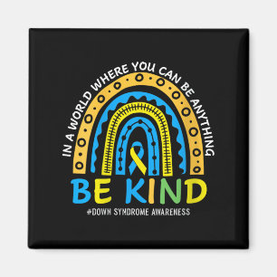 Womens In October Wear Blue Yellow Kind Down Magnet