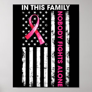 Womens in This Family Fights Alone Breast Cancer Poster