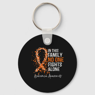 Womens In This Family Fights Alone Shirt Leukaemia Key Ring