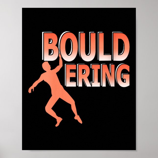 Womens Indoor Bouldering Rock Climbing Athletic Cl Poster (Front)