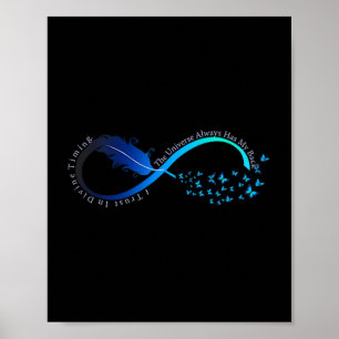 Womens Infinity Symbol Retro Forever Sitivity Moti Poster