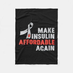 Womens Insulin Therapy Diabetes Awareness Blood Gl Fleece Blanket