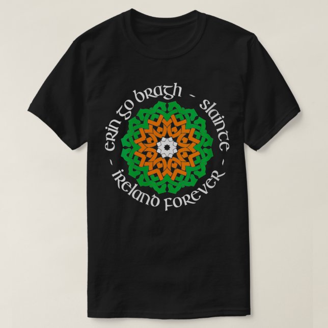 Womens Ireland Forever  Erin Go Bragh  Slainte VNe T-Shirt (Design Front)