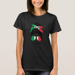 Womens Italy Life Italian Flag Pride Girl Cute T-Shirt