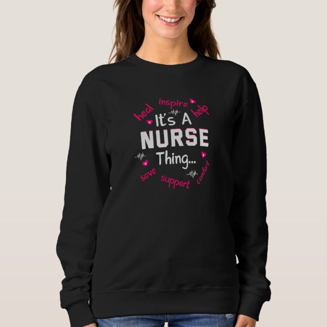Womens Its a Nurse Thing   Sweatshirt (Front)