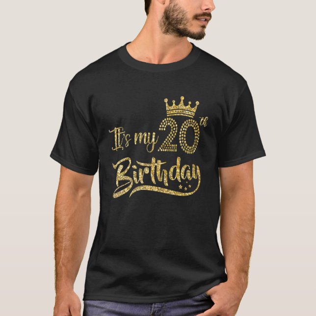 Womens It's My 20Th Birthday Girl 20 Yrs Old Birth T-Shirt (Front)
