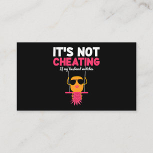 Womens Its not a fraud when my husband swinger loo Business Card