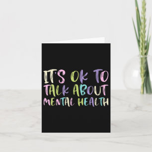 Womens Its Okay To Talk About Mental Health - Gree Card