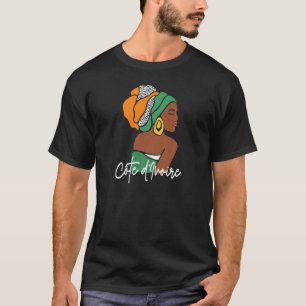 Womens Ivory Coast Côte D'ivoire Flag Ethnic Herit T-Shirt