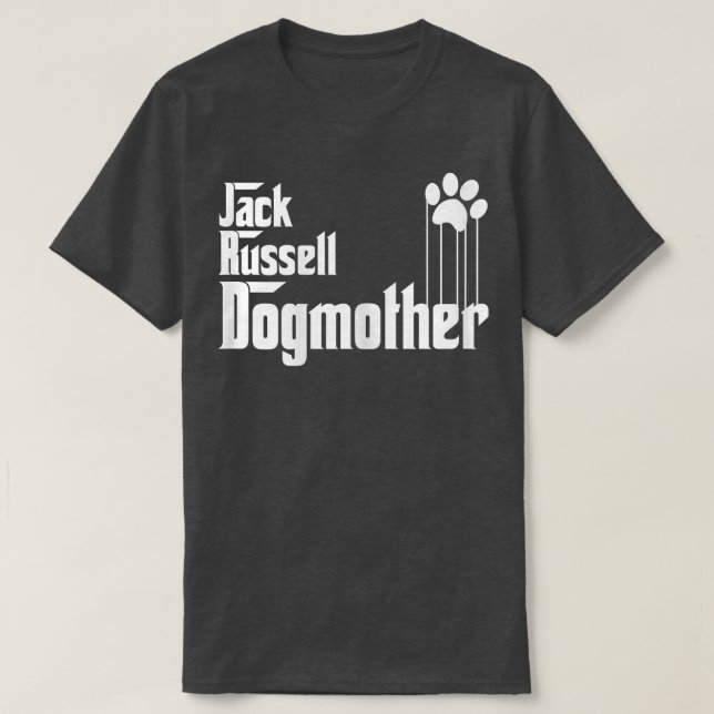 Womens Jack Russell Dog Mum, Jack Russell Dog Moth T-Shirt (Design Front)