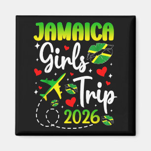 Womens Jamaica Girls Trip 2026 Summer Vacation Magnet