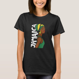 Womens Jamaica Jamaican Flag Caribbean Souvenir Bl T-Shirt
