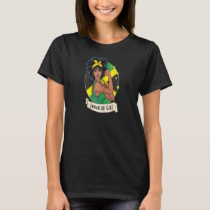 Womens Jamaican Black Woman Jamaica Afro Girl Prid T-Shirt