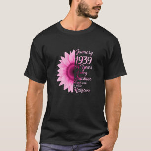 Womens January Girl 1939 TShirt 84 Years Old 84th