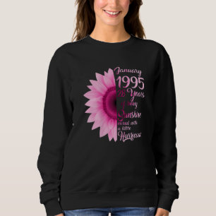 Womens January Girl 1995 TShirt 28 Years Old 28th