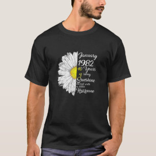 Womens January Girl Made In 1982 40Th Sunshine Hur T-Shirt