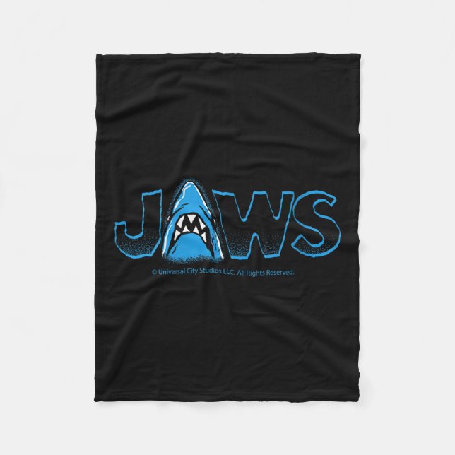 Womens Jaws 2025 Clic Shark Movie Icon Design V-ne Fleece Blanket (Front)