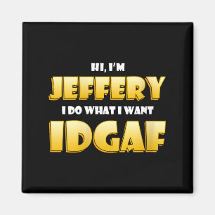Womens Jeffery Costume Idgaf Funny Meme Halloween Magnet