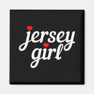 Womens Jersey Girl New Jersey Heart Funny Cute New Magnet