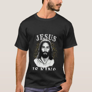 Womens Jesus Is King Christian Faith Bible Scriptu T-Shirt