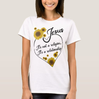 Womens Jesus Its Not A Religion Its A Relationship T-Shirt