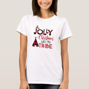 Women's Jolly Christmas Tribe T-Shirt