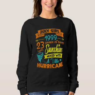 Womens July 1999 23 Years Old Sunshine Mixed With Sweatshirt