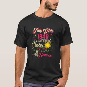 Womens July Girls 1940 Birthday  82 Years Old Made T-Shirt
