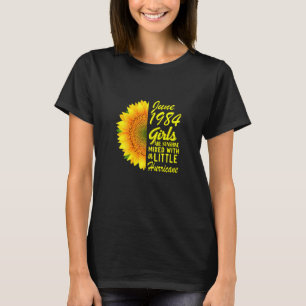Womens June Girls 1984  Sunflower 38th Birthday T-Shirt