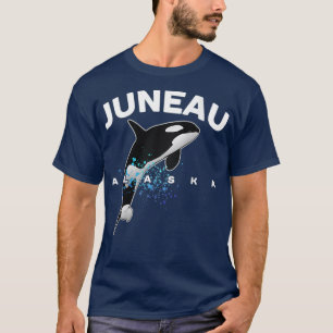Womens JUNEAU ALASKA Orca Killer Whale Family T-Shirt
