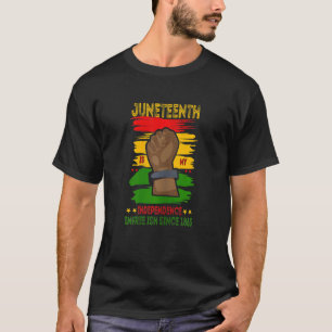 Womens Junenth Is My Independence Day Free Ish Sin T-Shirt