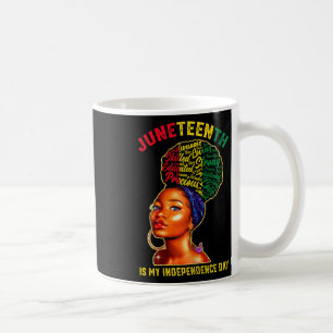 Womens Juneteenth Black African Afro Women Indepen Coffee Mug