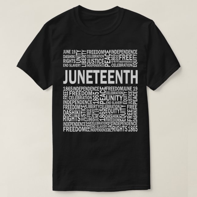 Womens Juneteenth Cool Freedom Present for African T-Shirt (Design Front)